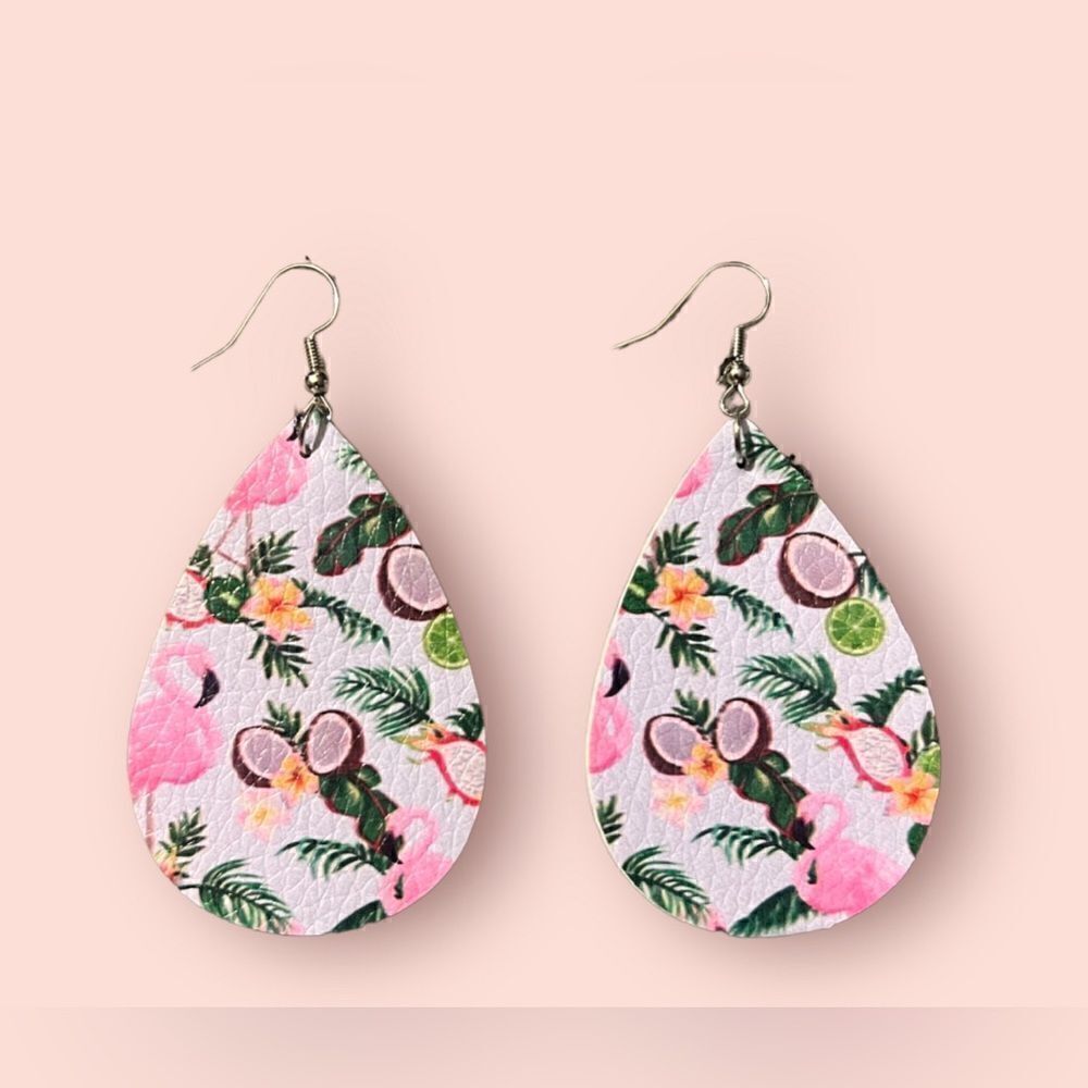 3/ $15 Brand New Faux Leather Earrings